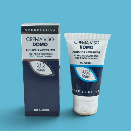Crema Viso Uomo – Antiage Aftershave  – Verdesativa