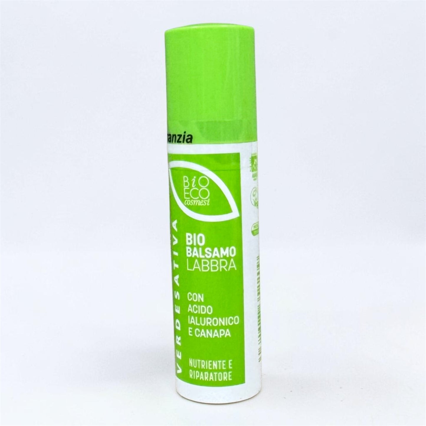 Bio Balsamo labbra canapa e jojoba + acido ialuronico - Verdesativa