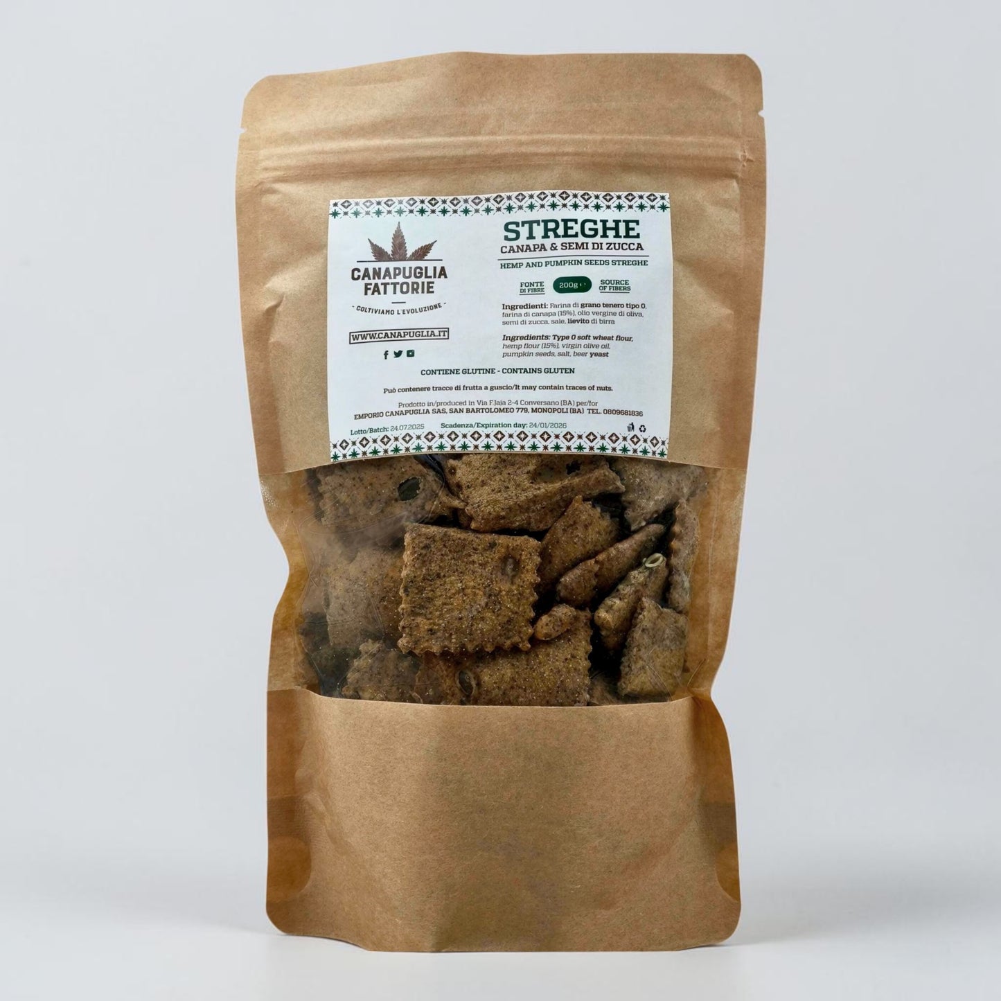 Streghe canapa & semi di zucca – 200G – Canapuglia