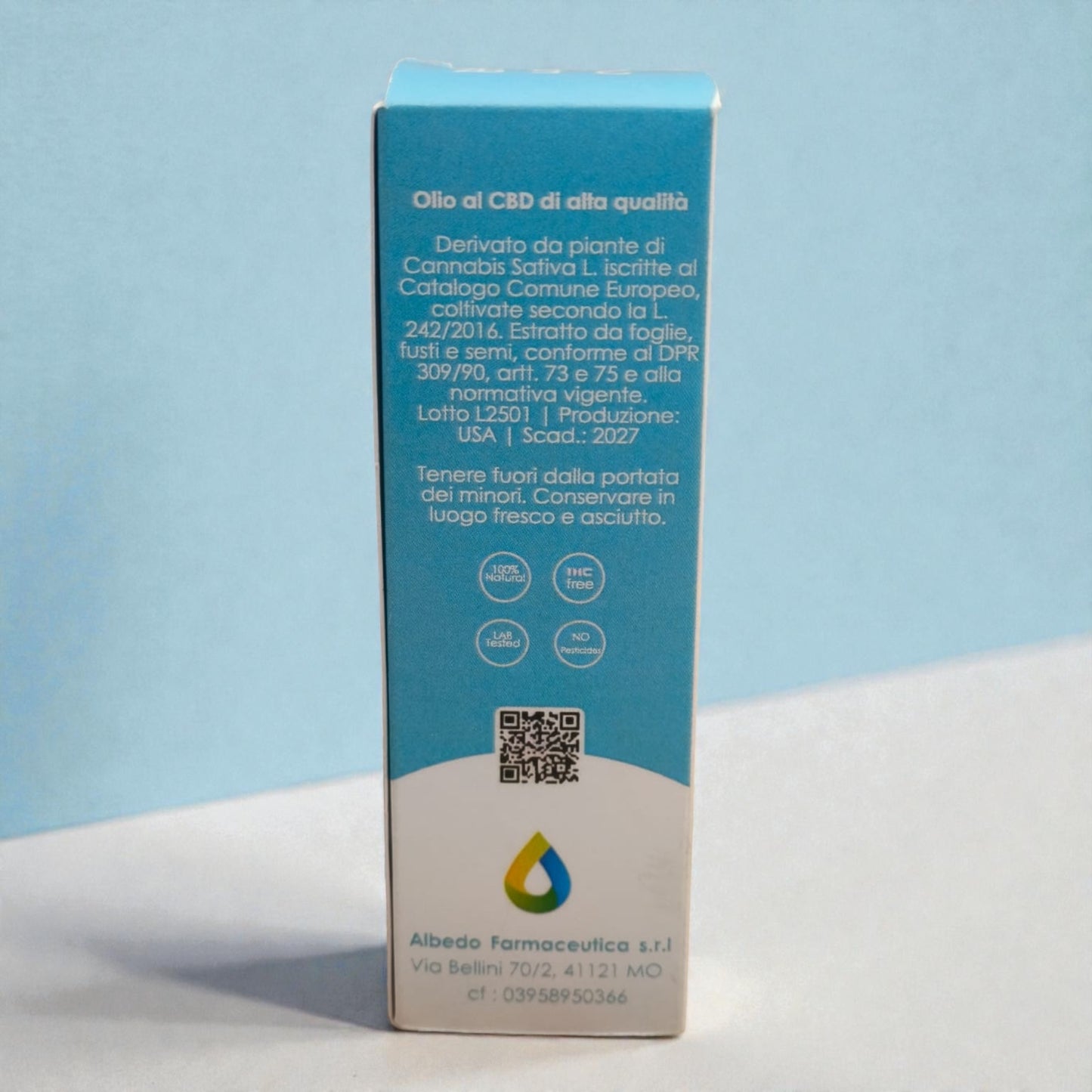Olio CBD 2,5% per Cani e Gatti – Albeda Farmaceutica