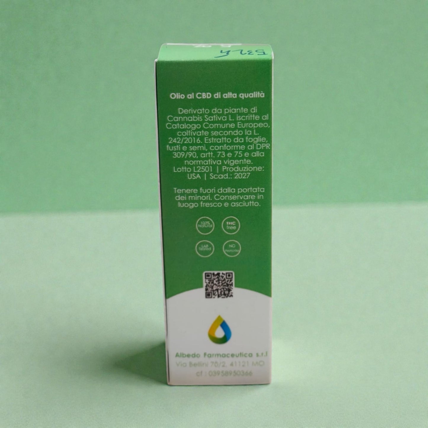 Olio CBD 5% per Cani e Gatti – Albedo Farmaceutica