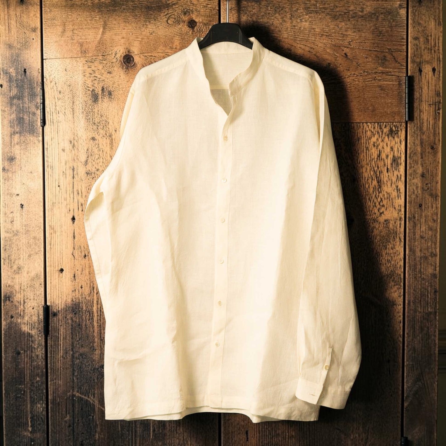 Camicia in canapa fatta a mano
